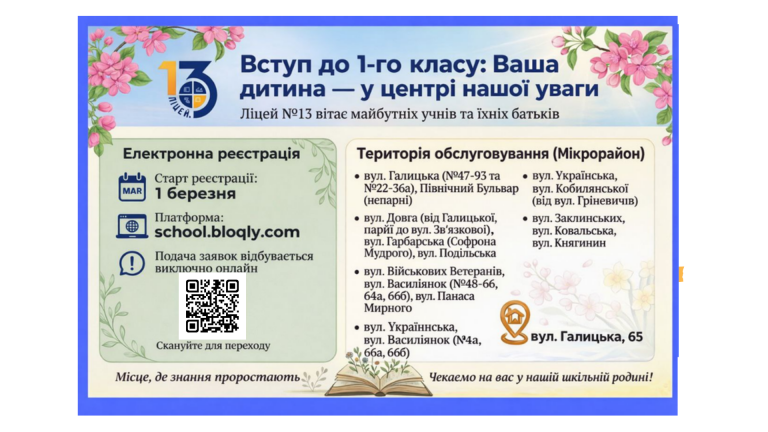 Вступ до 1-го класу